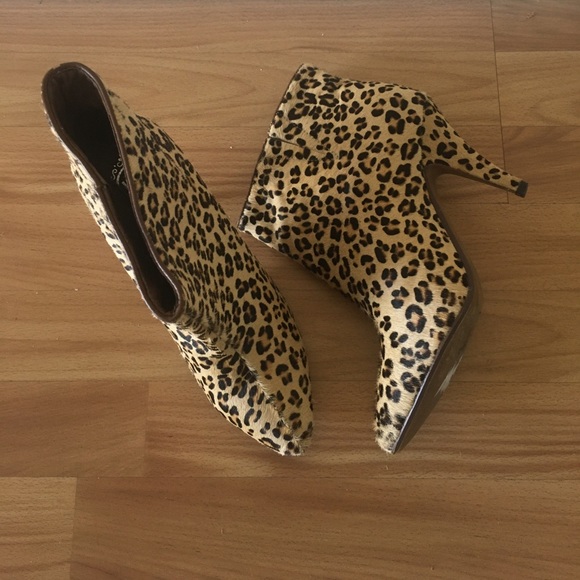 Jeffrey Campbell Frankie Pony Hair Cheetah Booties - Picture 3 of 8